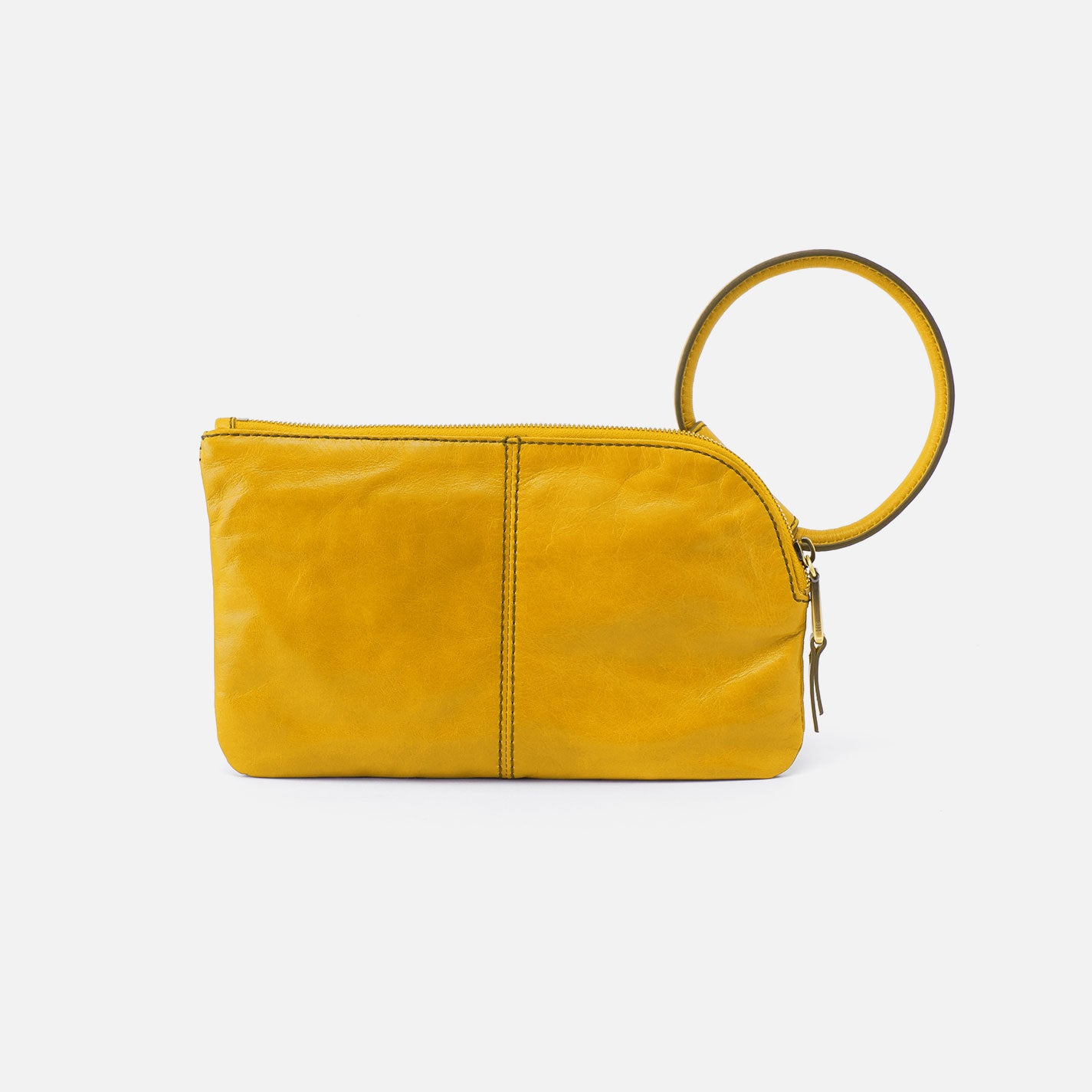 Sable Wristlet In Polished Leather - Sun Glow - Image 5