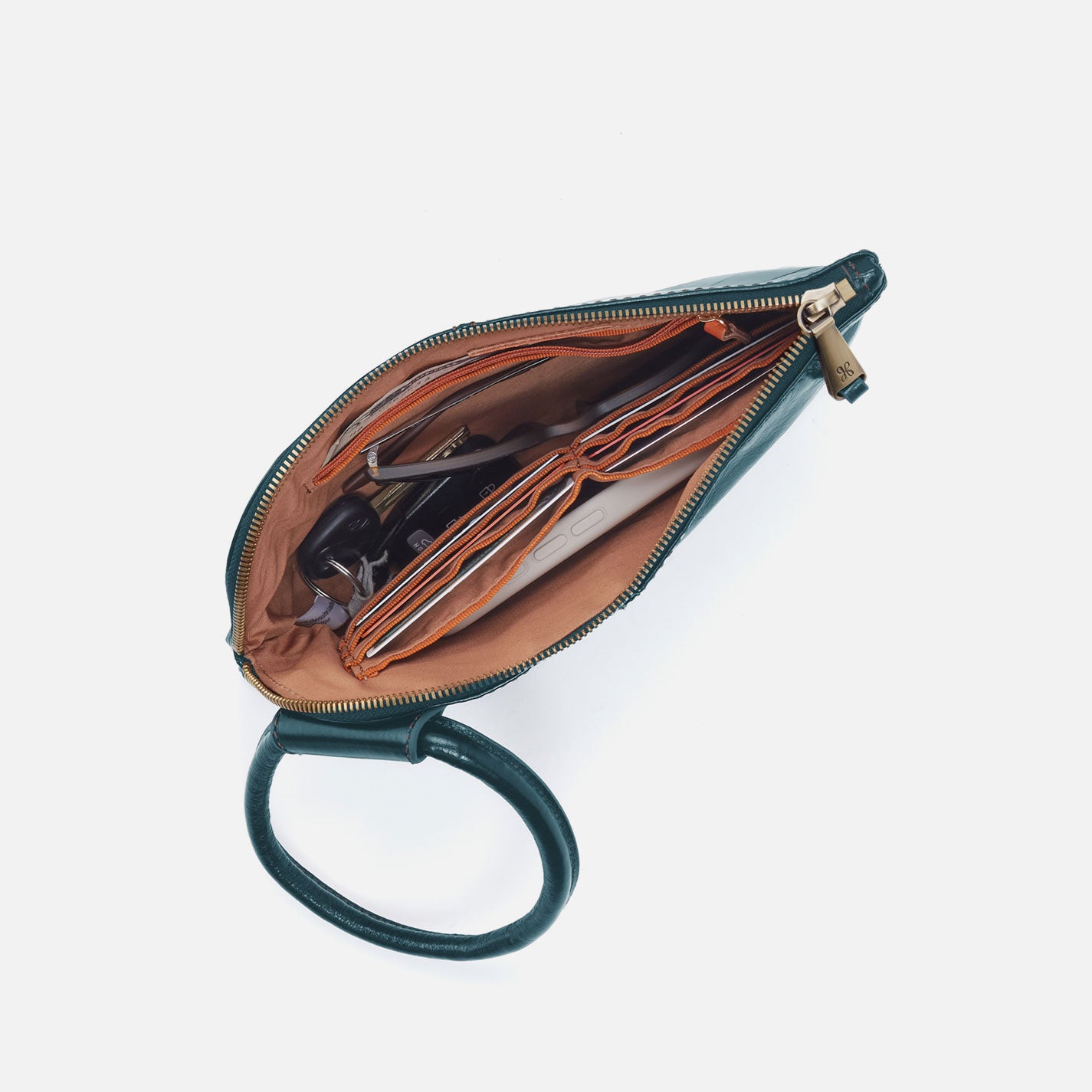 Sable Wristlet in Polished Leather - Wild Bluegrass - Image 3