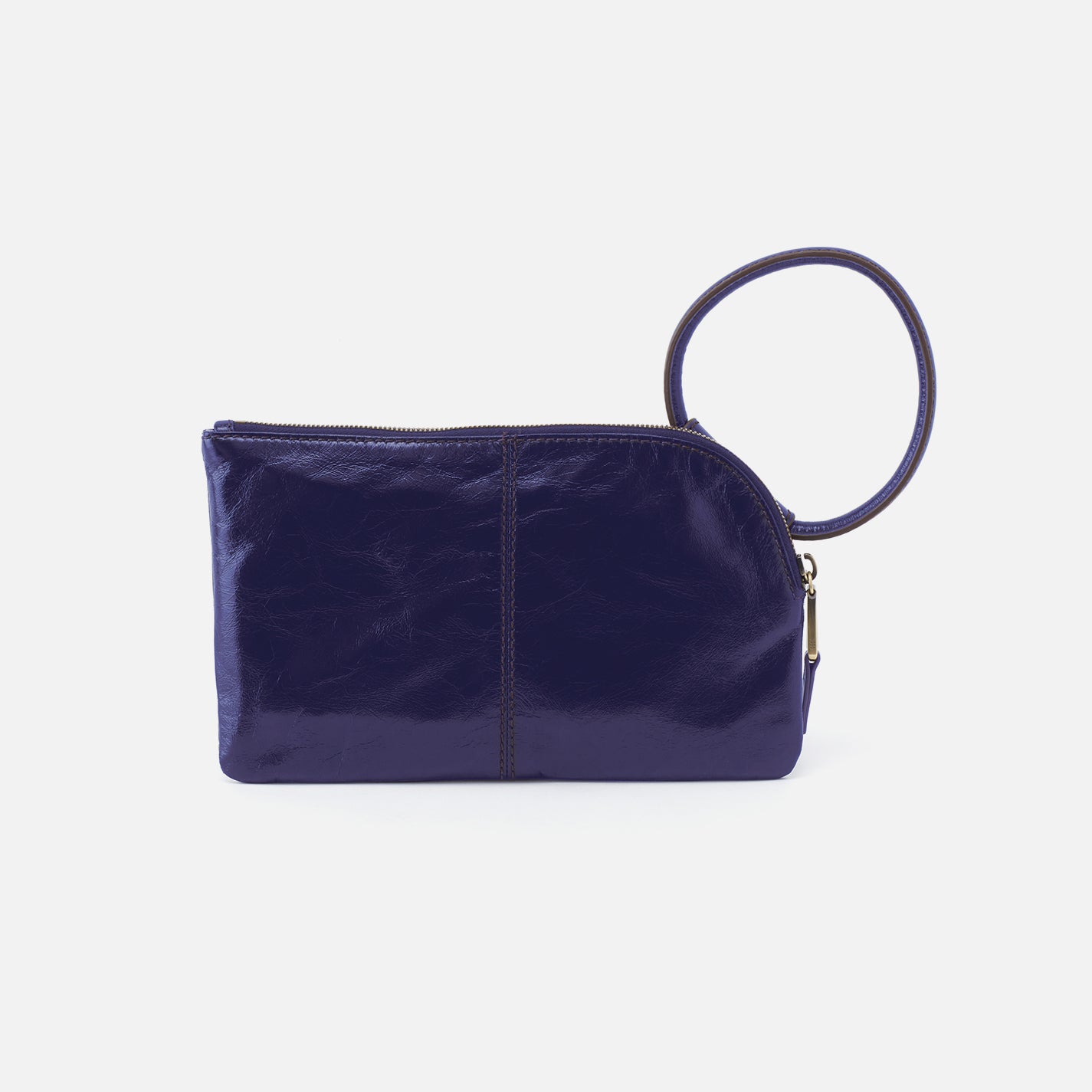 Sable Wristlet in Polished Leather - Winter Violet - Image 5