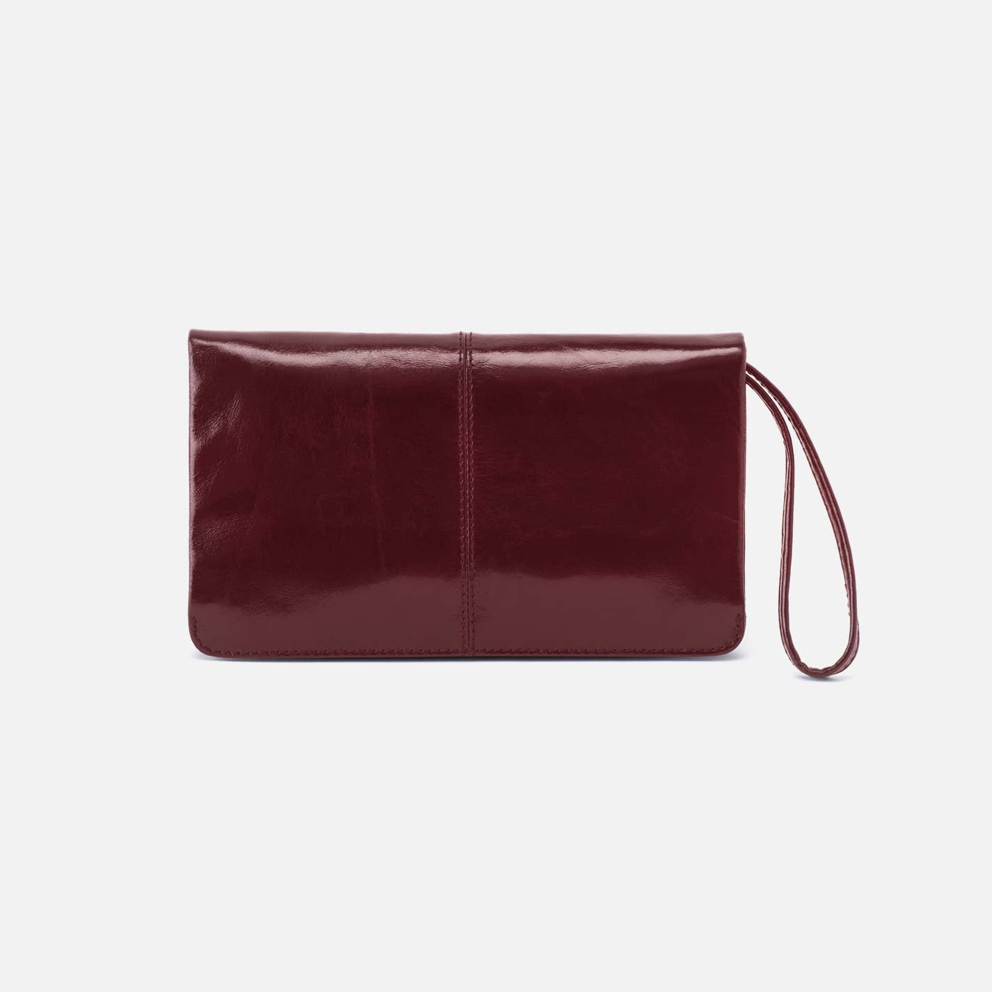 Evolve Wristlet in Polished Leather - Saddleberry - Image 3