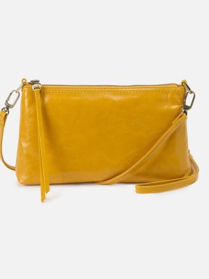 Darcy Crossbody In Polished Leather - Sun Glow