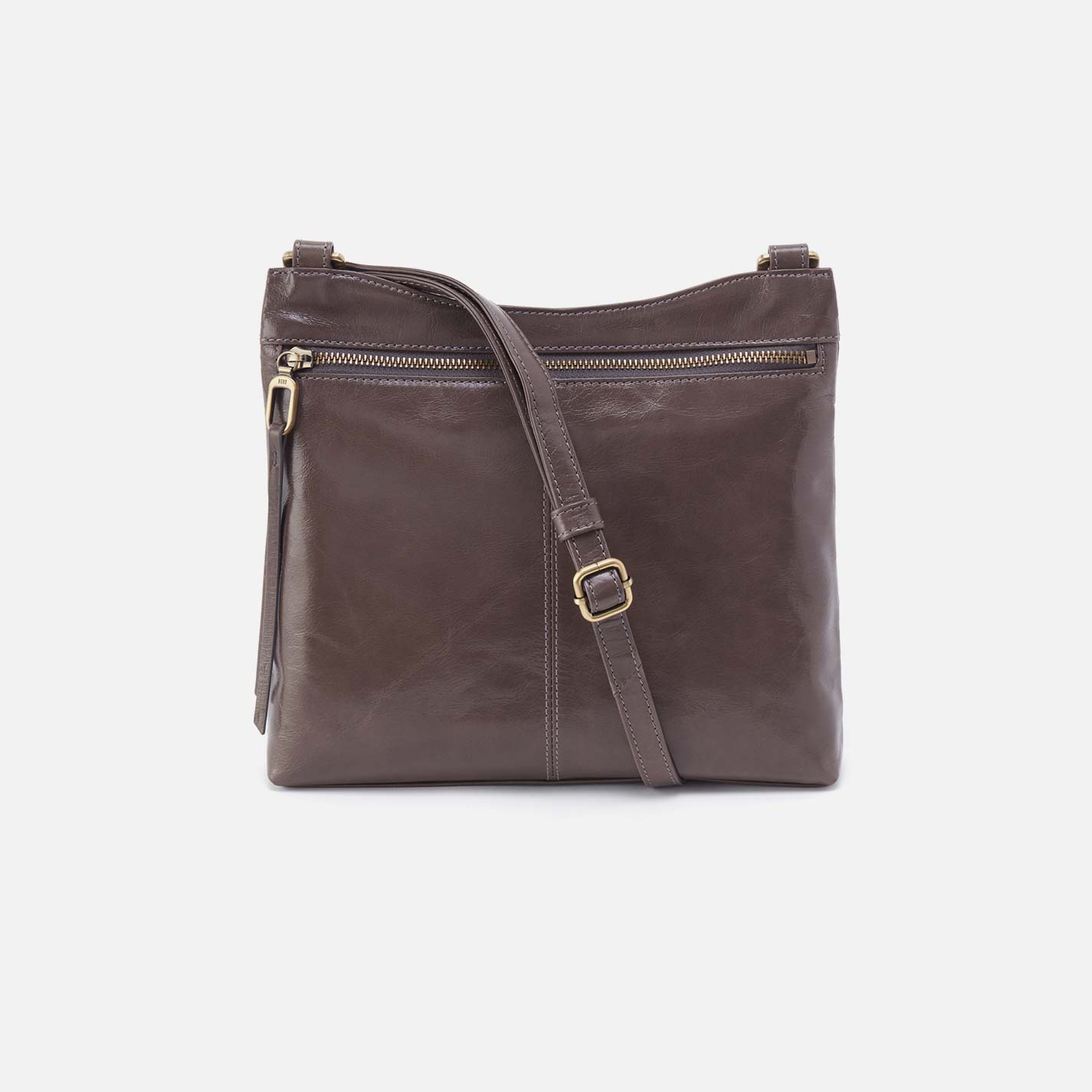 Cambel Crossbody in Polished Leather - Hearthstone