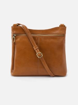Cambel Crossbody in Polished Leather - Truffle