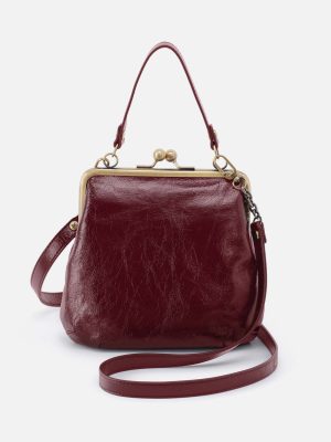 Alba Crossbody in Polished Leather - Saddleberry