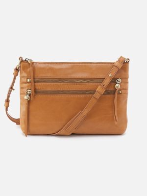 Billie Crossbody In Polished Leather - Natural