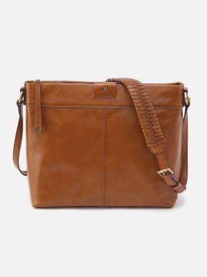 Romy Medium Crossbody in Polished Leather - Truffle