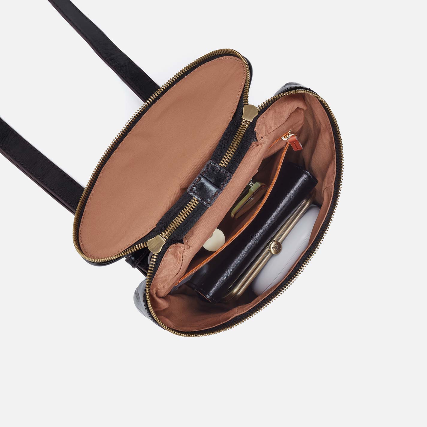 Sheila Sling in Polished Leather - Black - Image 3