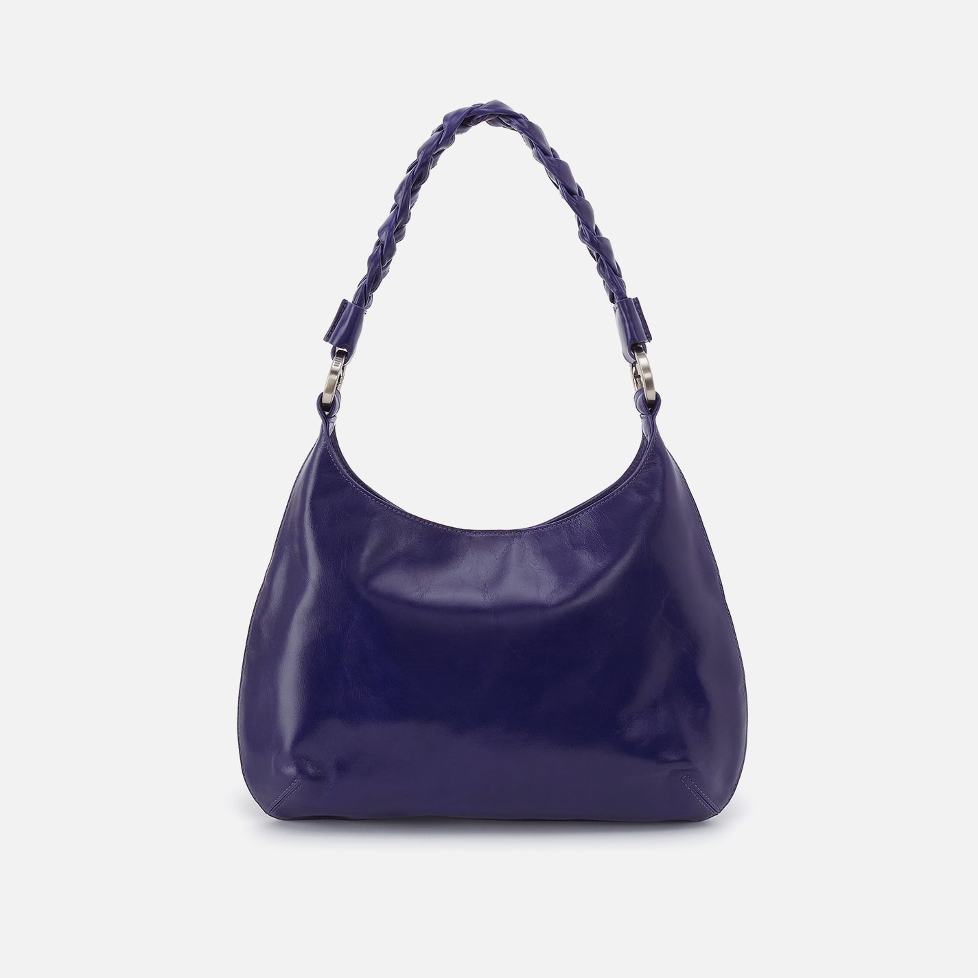Madison Shoulder in Polished Leather - Winter Violet