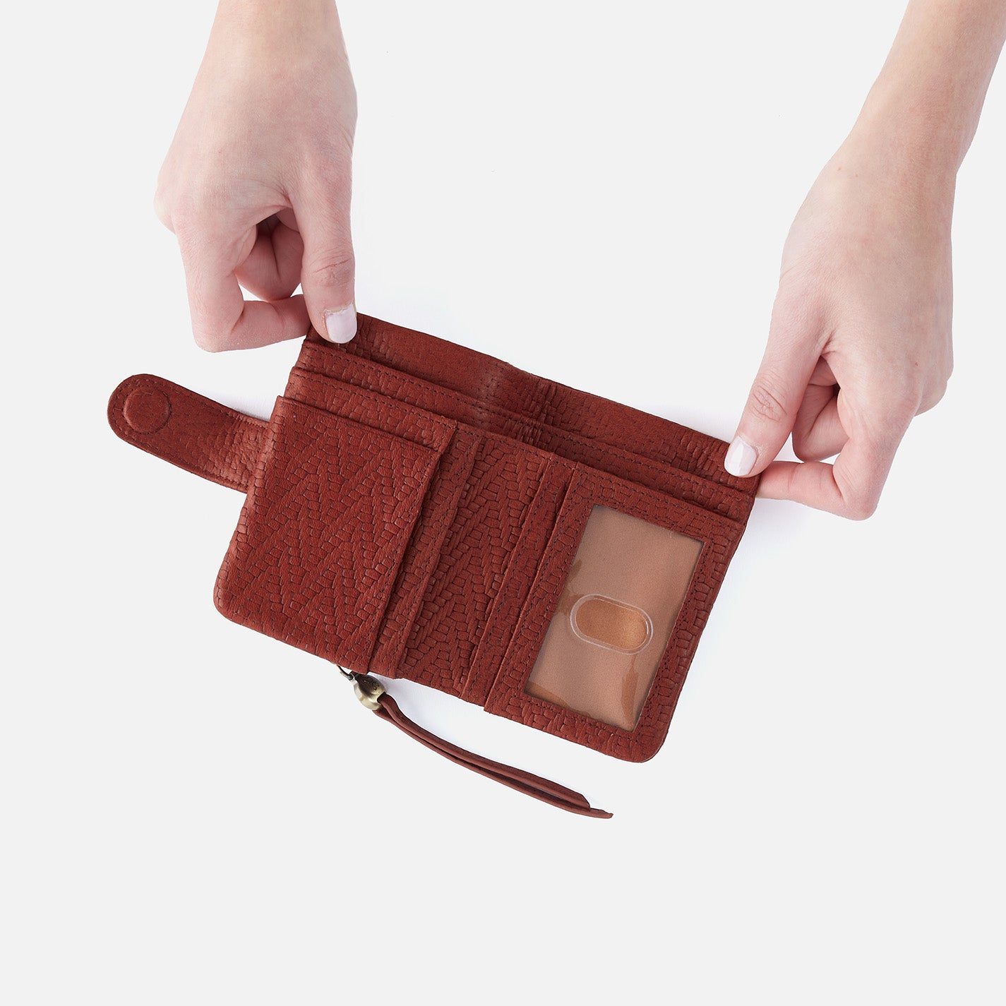 Fern Bifold Wallet In Soft Embossed Leather - Tuscan Brown - Image 3