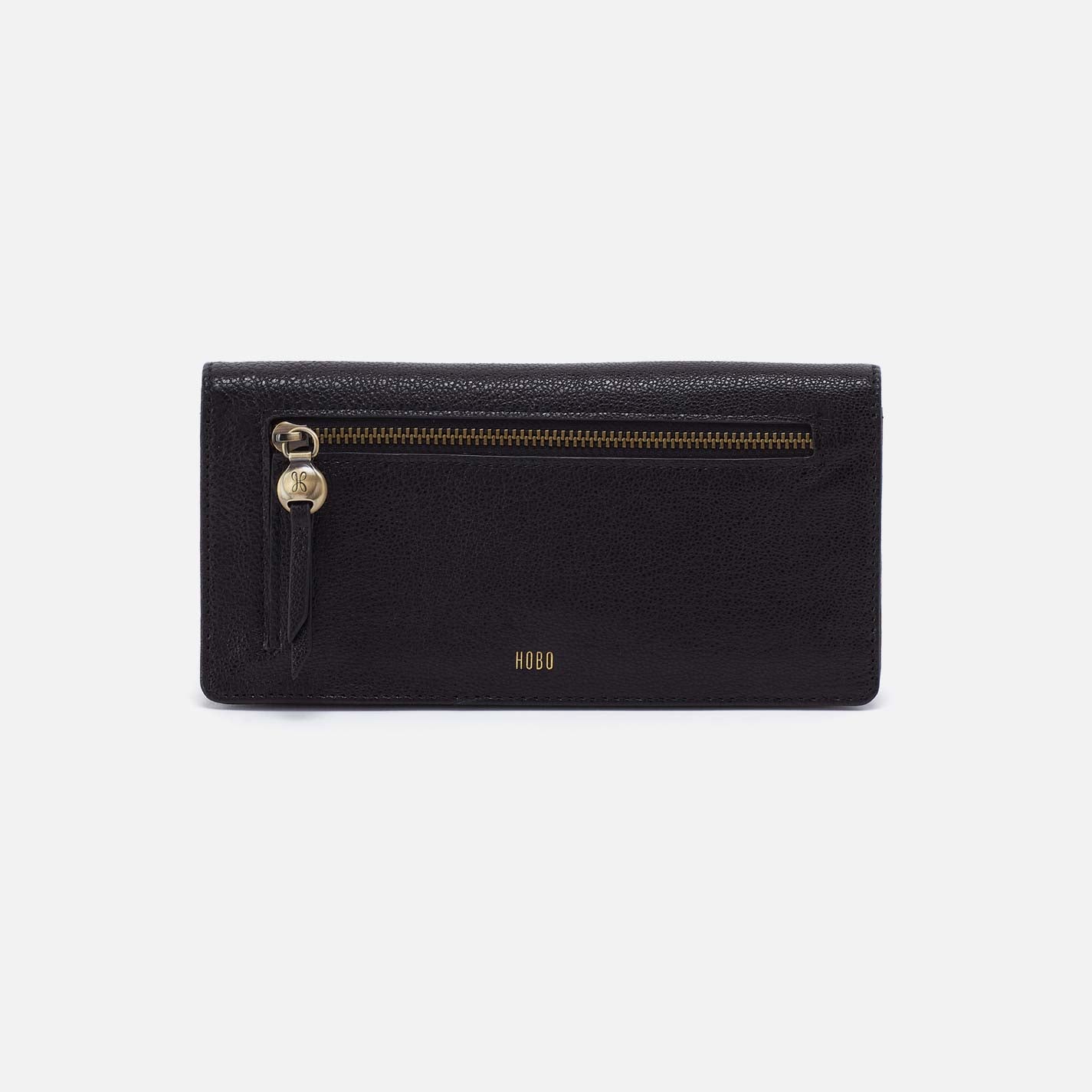 Hutton Large Wallet in Micrograin Leather - Black - Image 4