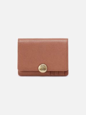 Hutton Small Wallet in Micrograin Leather - Glazed Donut