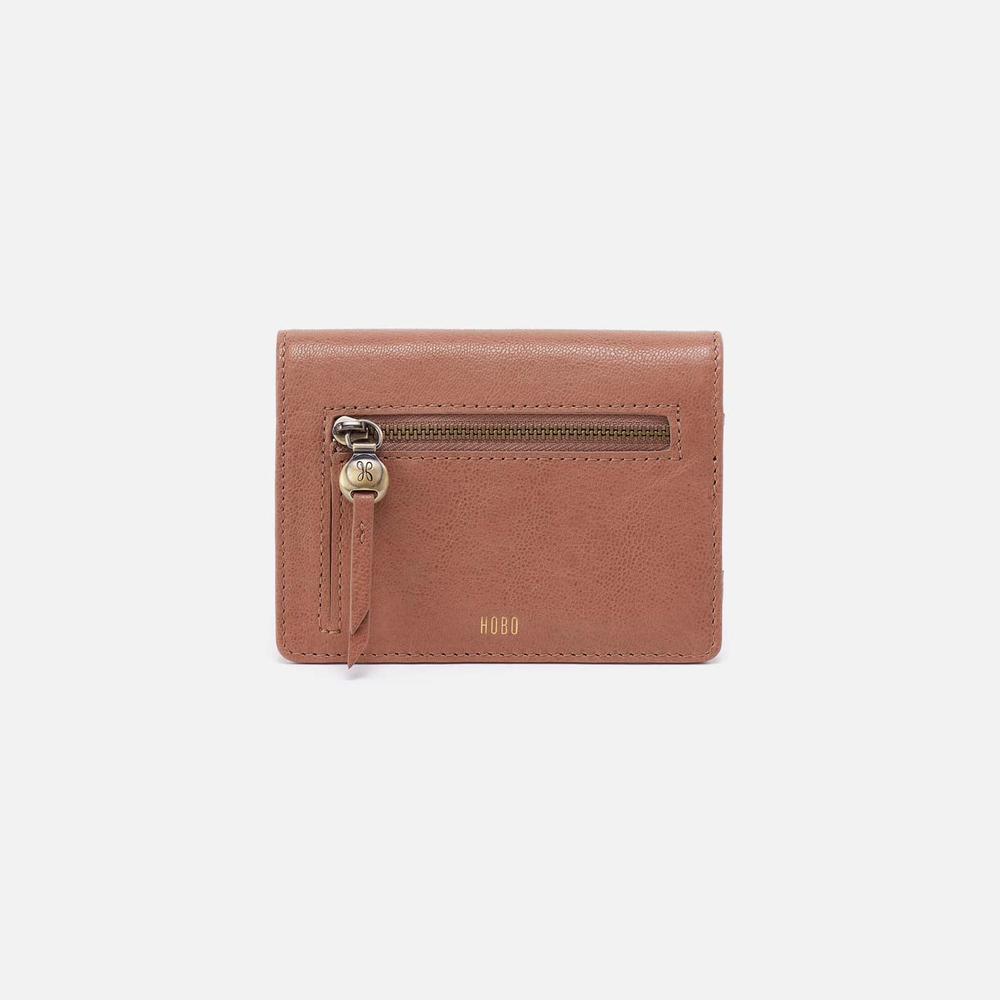 Hutton Small Wallet in Micrograin Leather - Glazed Donut - Image 4