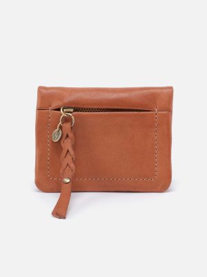 Lumen Mini Wallet in Washed Leather - Harvest Wheat