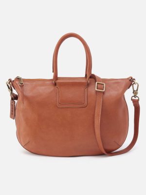 Sheila Large Crossbody in Washed Leather - Harvest Wheat