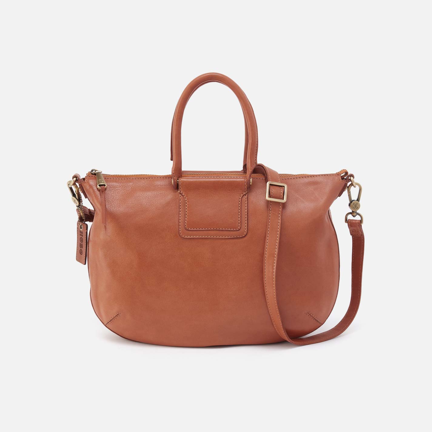 Sheila Large Crossbody in Washed Leather - Harvest Wheat