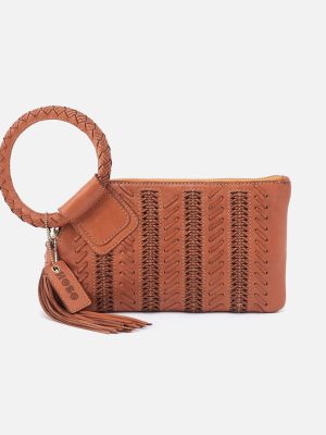 Sable Wristlet in Washed Leather - Harvest Wheat