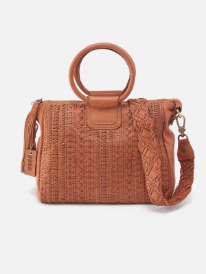 Sheila Medium Satchel in Washed Leather - Harvest Wheat