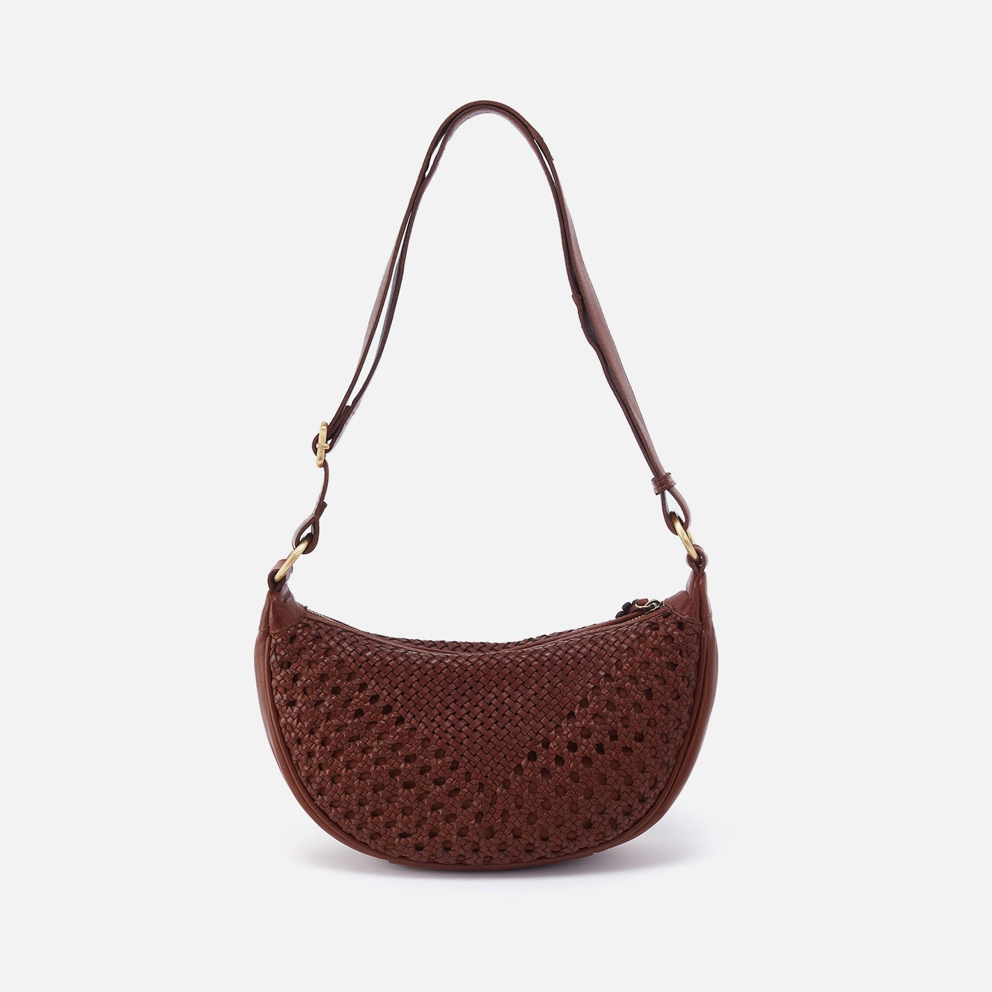 Hazel Sling In Woven Leather - Chestnut - Image 5