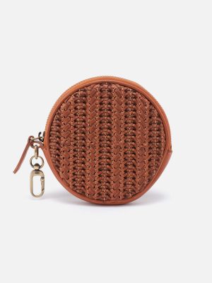 Revolve Bag Charm in Washed Leather - Harvest Wheat